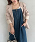 高身長さんも嬉しい♪LONGサイズ展開有 フロントジップデニムロングジャンパースカート デニムジャンスカ | MD2262063 | ブルー