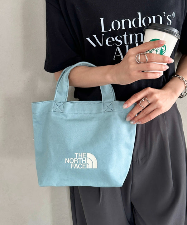 THE NORTH FACE(ザ・ノースフェイス)/ミニキャンバストートバッグ サブバッグ ロゴプリント コットントート/TNF LOGO COTTON BAG S | IM1262086 | ターコイズブルー
