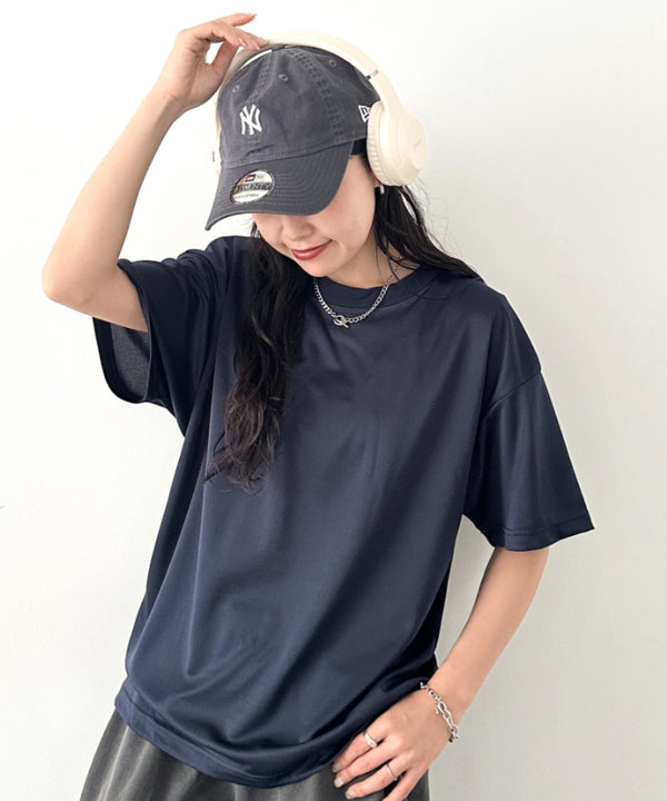 【NEWTRAL(ニュートラル)】/無地 クルーネック 半袖 Tシャツ ドライメッシュ/208 4.2oz Basic Dry Mesh Tee | NT2009008 | ネイビー