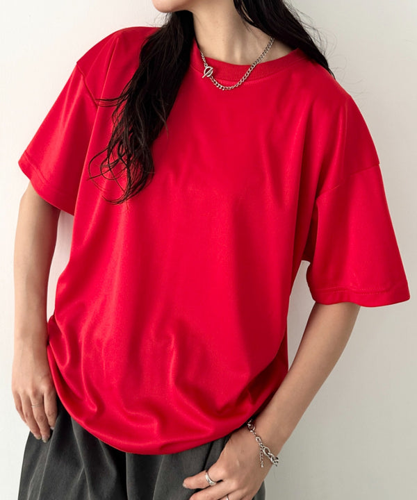 【NEWTRAL(ニュートラル)】/無地 クルーネック 半袖 Tシャツ ドライメッシュ/208 4.2oz Basic Dry Mesh Tee | NT2009008 | レッド