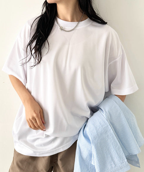 【NEWTRAL(ニュートラル)】/無地 クルーネック 半袖 Tシャツ ドライメッシュ/208 4.2oz Basic Dry Mesh Tee | NT2009008 | ホワイト