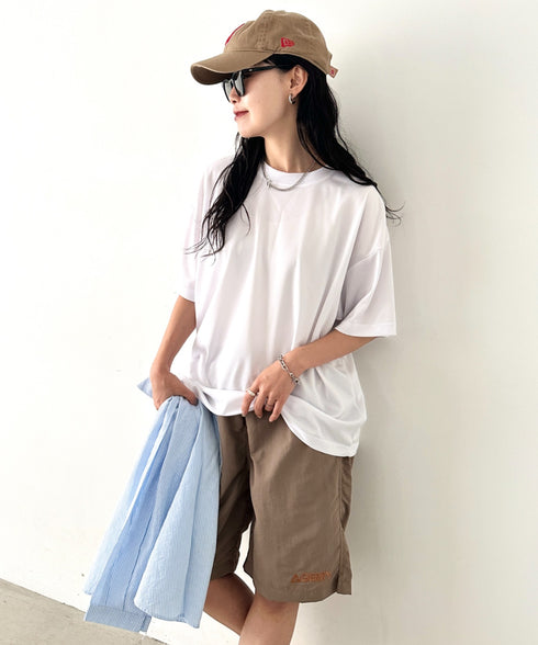 【NEWTRAL(ニュートラル)】/無地 クルーネック 半袖 Tシャツ ドライメッシュ/208 4.2oz Basic Dry Mesh Tee | NT2009008 | ホワイト