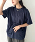 【NEWTRAL(ニュートラル)】/無地 クルーネック 半袖 Tシャツ ドライメッシュ/208 4.2oz Basic Dry Mesh Tee | NT2009008 | ネイビー