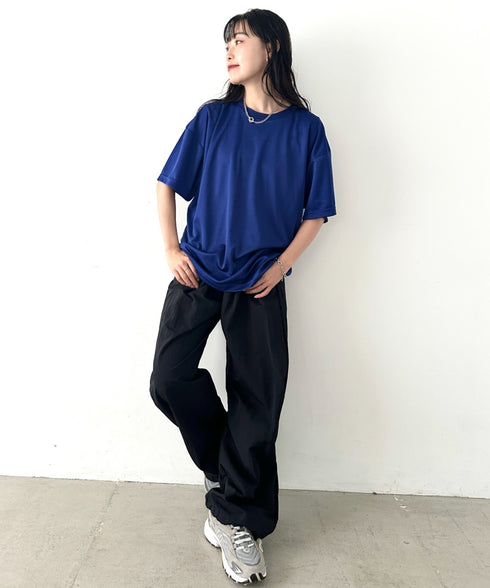 【NEWTRAL(ニュートラル)】/無地 クルーネック 半袖 Tシャツ ドライメッシュ/208 4.2oz Basic Dry Mesh Tee | NT2009008 | ブルー
