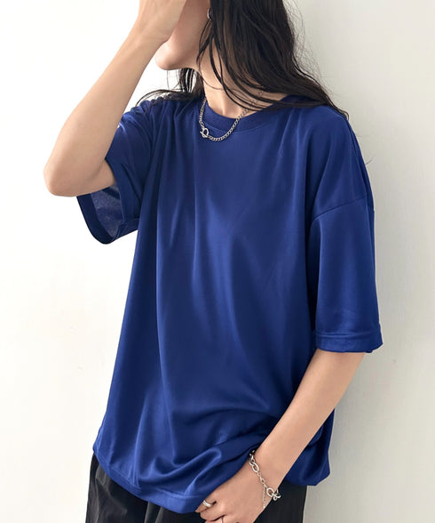 【NEWTRAL(ニュートラル)】/無地 クルーネック 半袖 Tシャツ ドライメッシュ/208 4.2oz Basic Dry Mesh Tee | NT2009008 | ブルー