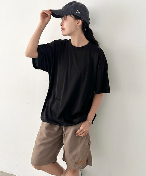 【NEWTRAL(ニュートラル)】/無地 クルーネック 半袖 Tシャツ ドライメッシュ/208 4.2oz Basic Dry Mesh Tee | NT2009008 | ブラック