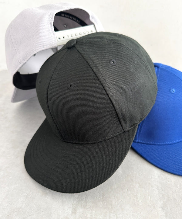【NEWTRAL(ニュートラル)】/無地 平つば キャップ /501 Standard Basebll Cap | NT5009001 | ブラック