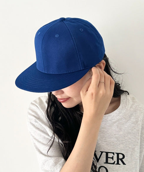 【NEWTRAL(ニュートラル)】/無地 平つば キャップ /501 Standard Basebll Cap | NT5009001 | ブルー