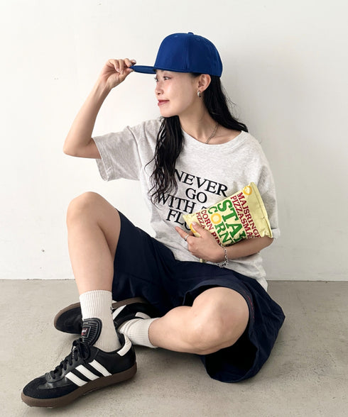 【NEWTRAL(ニュートラル)】/無地 平つば キャップ /501 Standard Basebll Cap | NT5009001 | ブルー