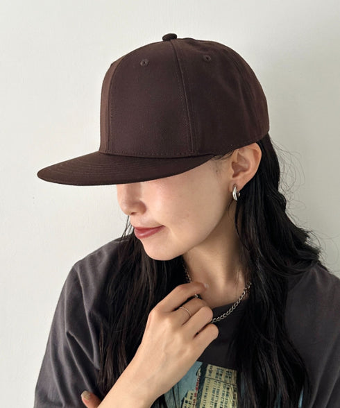 【NEWTRAL(ニュートラル)】/無地 平つば キャップ /501 Standard Basebll Cap | NT5009001 | ブラウン