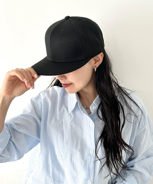【NEWTRAL(ニュートラル)】/無地 平つば キャップ /501 Standard Basebll Cap | NT5009001 | ブラック