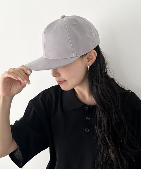 【NEWTRAL(ニュートラル)】/無地 平つば キャップ /501 Standard Basebll Cap | NT5009001 | グレー