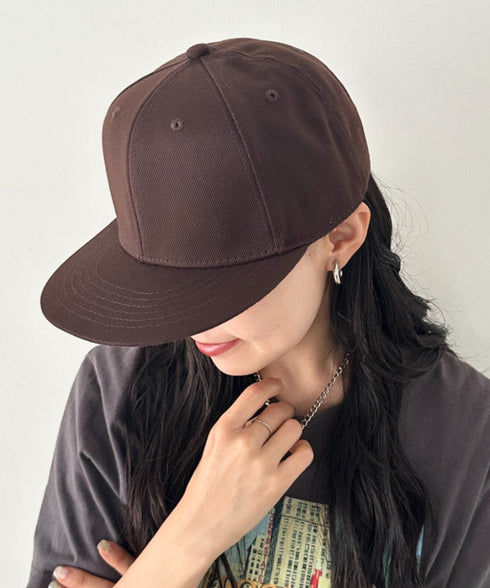 【NEWTRAL(ニュートラル)】/無地 平つば キャップ /501 Standard Basebll Cap | NT5009001 | ブラウン