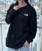 THE NORTH FACE(ザ・ノースフェイス)/ワンポイント ロゴプリント クルーネック 長袖 無地 ロンT /M'S EVERLITTE L/S TEE | IM2263012 | ブラック