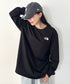 THE NORTH FACE(ザ・ノースフェイス)/ワンポイント ロゴプリント クルーネック 長袖 無地 ロンT /M'S EVERLITTE L/S TEE | IM2263012 | ブラック