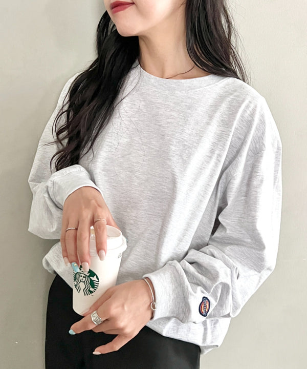 Dickies(ディッキーズ)/ベーシック 長袖 クルーネック インナーシャツ | IM2263019 | アッシュグレー