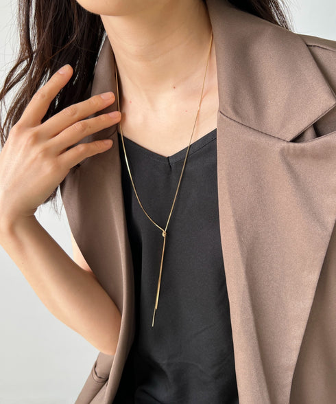 ノットチェーンロングネックレス | IS4221817 | ゴールド
