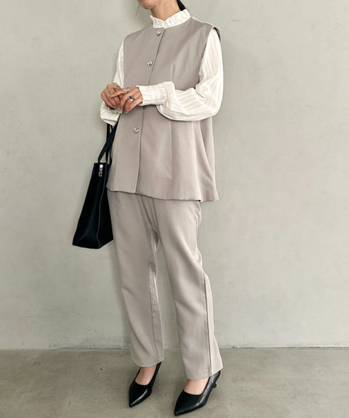 ペプラムベスト+パンツ 2点SET フォーマルスーツセット | MD2266008 | グレー