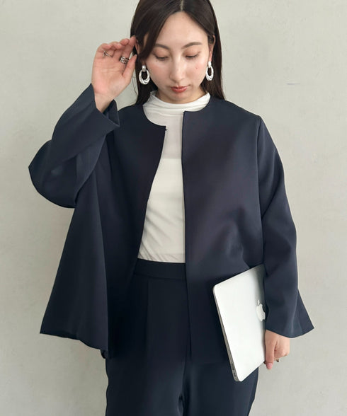 ノーカラージャケット+パンツ2点SET フォーマルスーツセット | MD2266009 | ネイビー