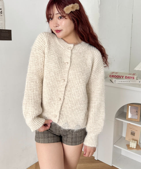 クラウドニットワッフルカーディガン | SL2266031 | アイボリー
