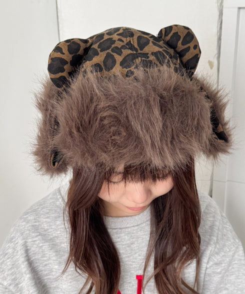 クマ耳ファーフライトキャップ | SL5264012 | ブラウン