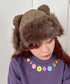 クマ耳ファーフライトキャップ | SL5264012 | ライトブラウン