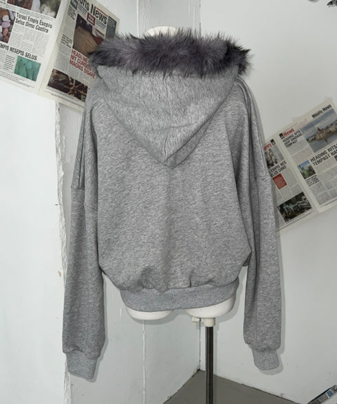 【販売開始:10月9日(金) PM12:00~】【陽世×Bammコラボ】ノルディックダブルジップファーパーカー | BA2266070 | グレー