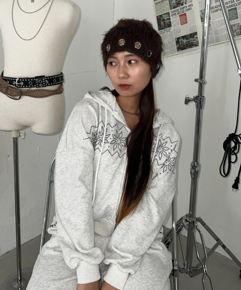 【販売開始:10月9日(金) PM12:00~】【陽世×Bammコラボ】ノルディックダブルジップファーパーカー | BA2266070 | アッシュグレー