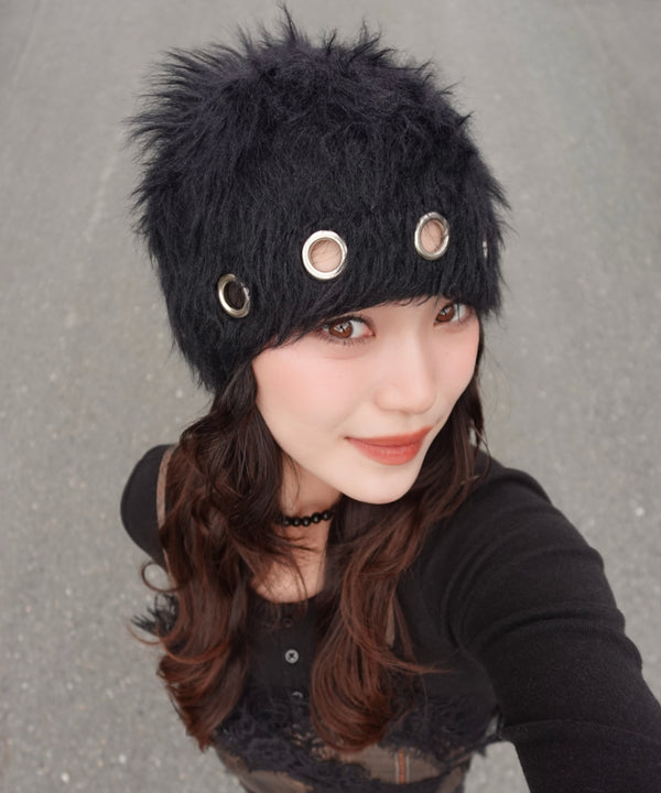 【販売開始:10月9日(金) PM12:00~】【陽世×Bammコラボ】アイレットシャギービーニー | BA5266071 | ブラック