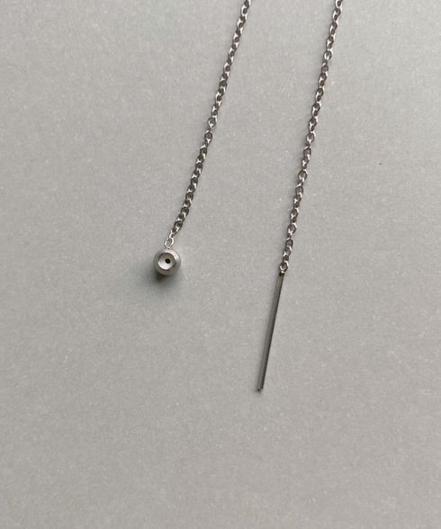 【ステンレス】スライダースキニーチェーンネックレス | IS4231835 | シルバー