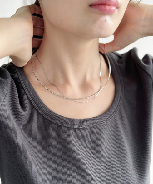 ショートメタルチョーカーネックレス | IS42311032 | シルバー