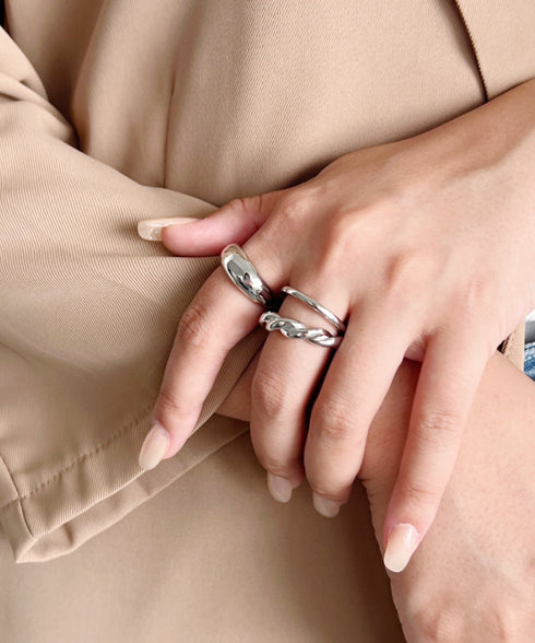 シンプル3セット リング | IS4221421 | シルバー