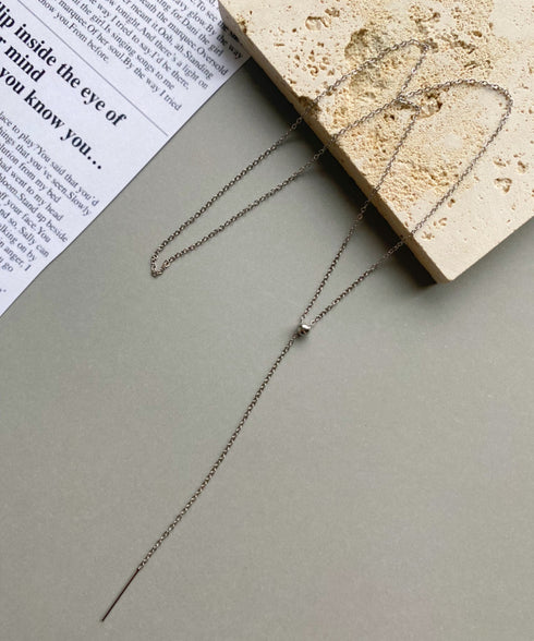 【ステンレス】スライダースキニーチェーンネックレス | IS4231835 | シルバー