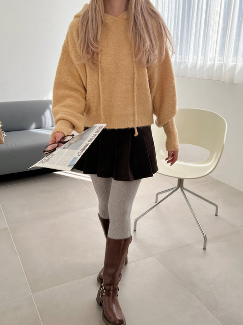 フーディーモヘアニット | SL2244643 | イエロー