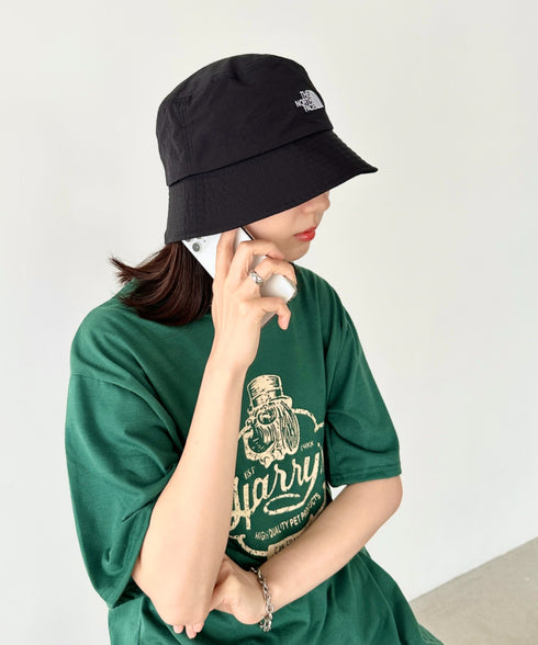 THE NORTH FACE(ザ・ノースフェイス)/ワンポイント ブランドロゴ刺繍 バケットハット/STANDARD BUCKET HAT | IM5242030 | ブラック