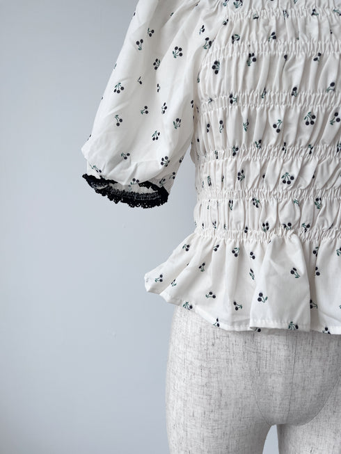 cherry square tops | SL2242659 | ブラック