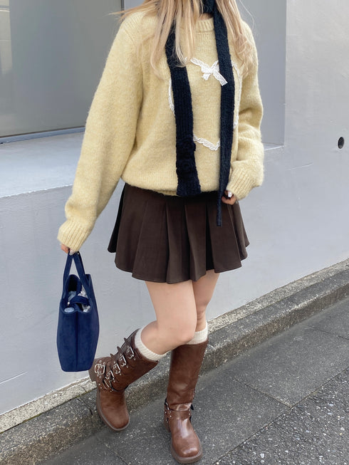 ローズニットタイ | SL4244606 | ブラック