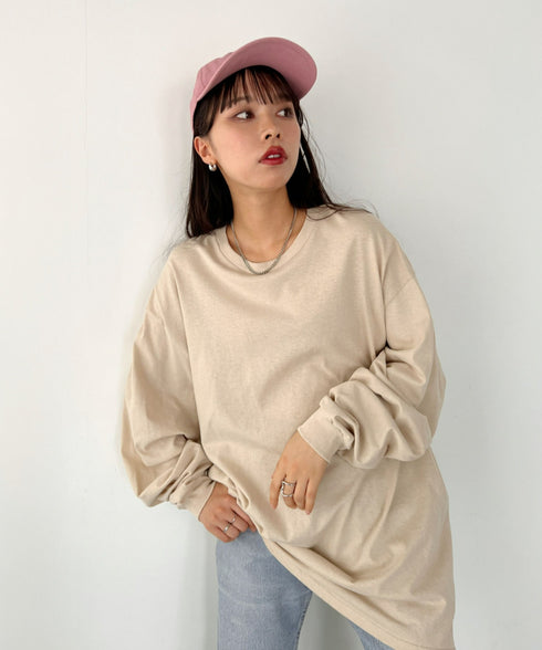 GILDAN(ギルダン) /ベーシック ロングスリーブ Tシャツ コットン ビッグシルエット オーバーサイズ サイズカラバリ豊富 長袖 ロンT 6.0オンス | 2193062 | ベージュ