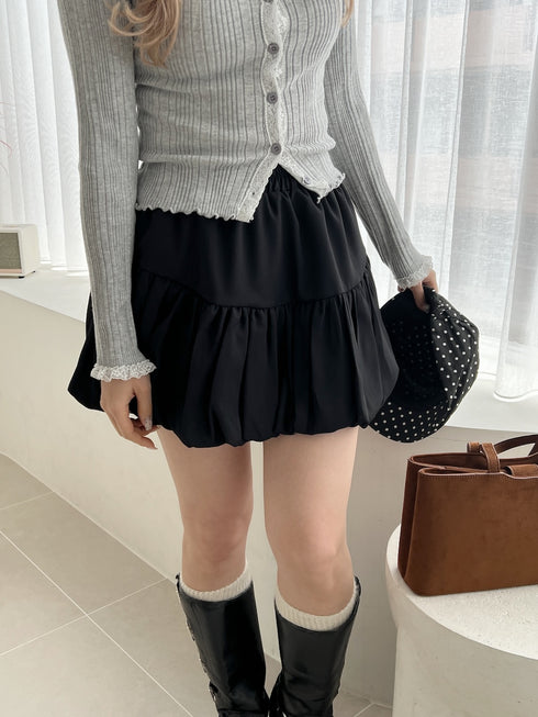 バルーンミニスカート | SL2251616 | ブラック