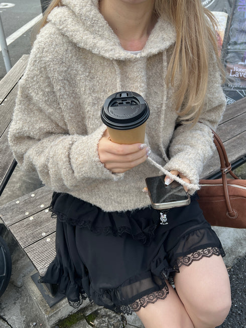 フーディーモヘアニット | SL2244643 | アイボリー