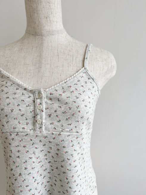 小花柄フレアキャミソール | SL2251660 | グレー