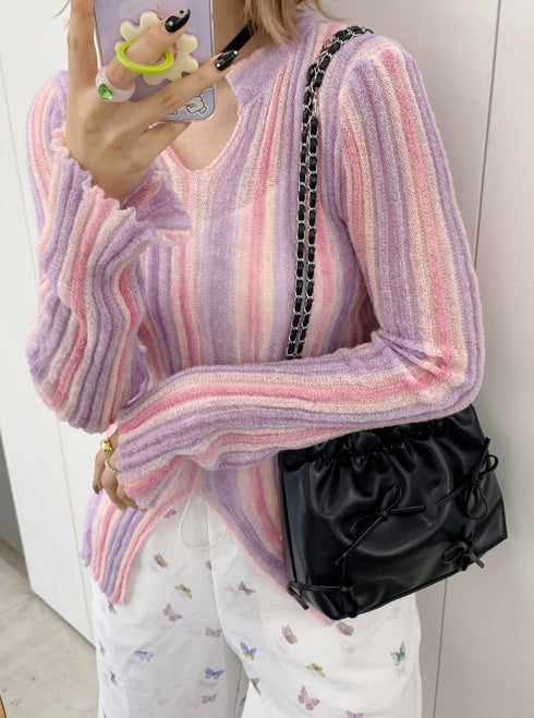 リボンチェーンバッグ | SL1233609 | ブラック