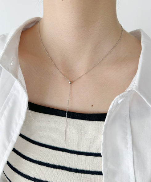 【ステンレス】スライダースキニーチェーンネックレス | IS4231835 | シルバー