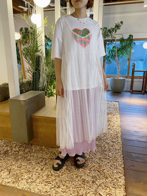 ドットプリーツロングスカート | SL2222789 | ピンク