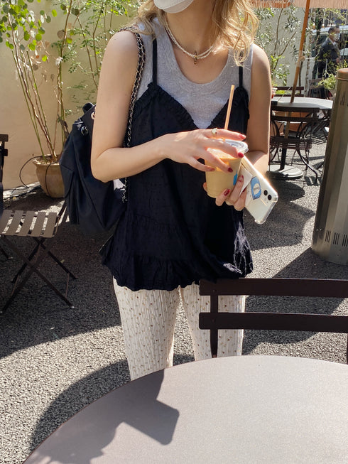 フリルチュニックキャミソール | SL2231647 | ブラック