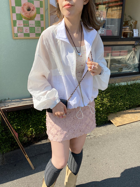 volume nylon jacket | SL2231657 | ホワイト