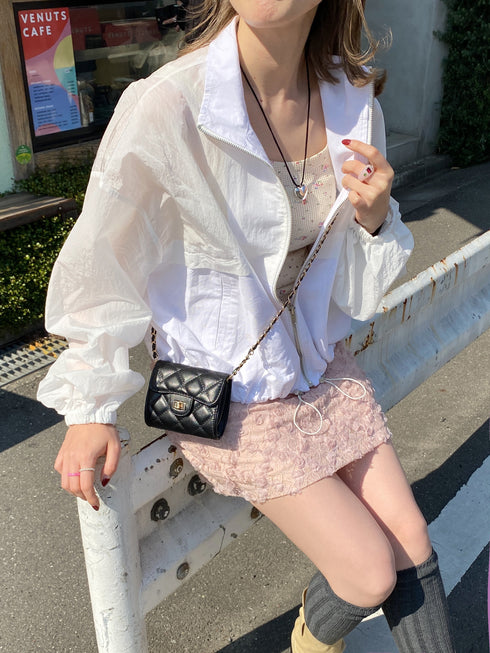 volume nylon jacket | SL2231657 | ホワイト