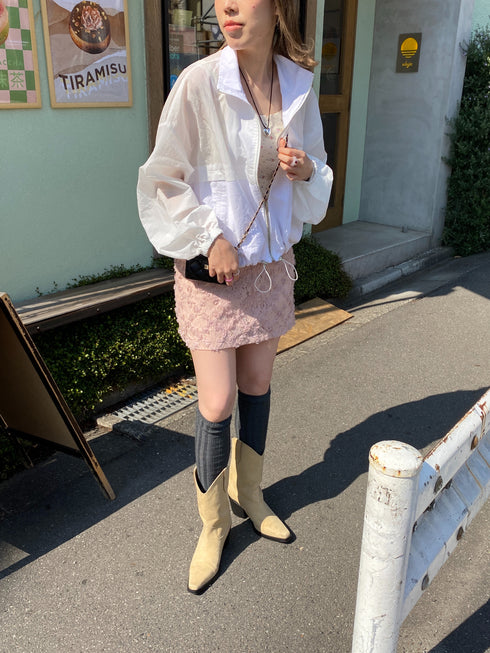 volume nylon jacket | SL2231657 | ホワイト