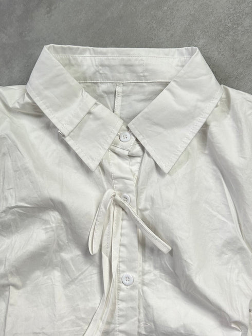 リボンシャツミニワンピース | AN2233305 | ブラック