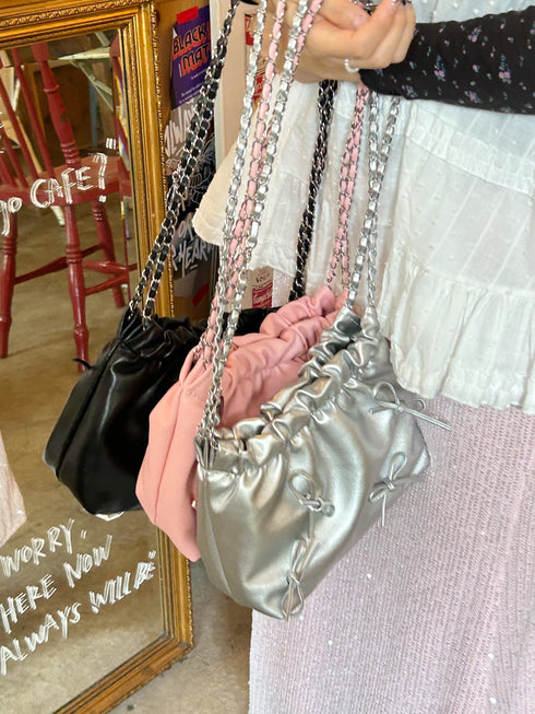 リボンチェーンバッグ | SL1233609 | ブラック